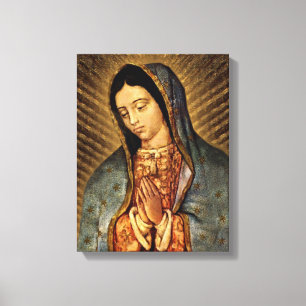 Dam i Guadalupe Devotional Image Canvastryck