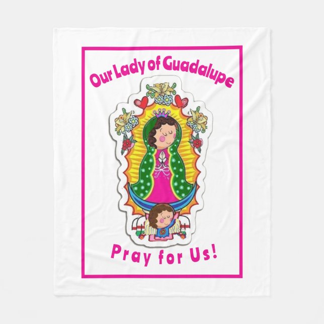 Dam i Guadalupe Fleecefilt (Framsidan)