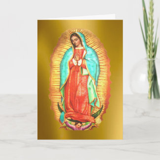 Dam i Guadalupe Helgkort