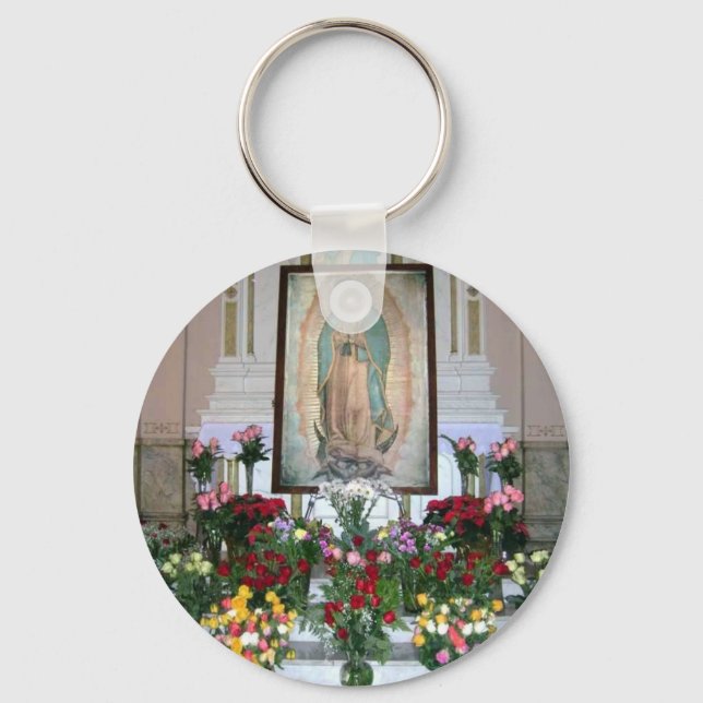 Dam i Guadalupe Keychain Nyckelring (Framsida)