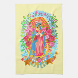Dam i Guadalupe Kitchen Towels Kökshandduk