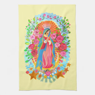 Dam i Guadalupe Kitchen Towels Kökshandduk
