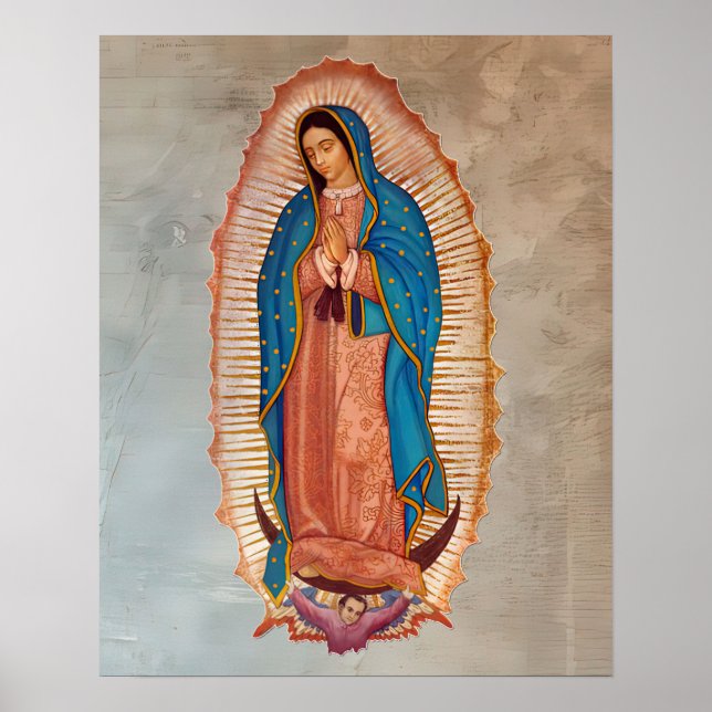 Dam i Guadalupe La Morenita Poster (Framsidan)