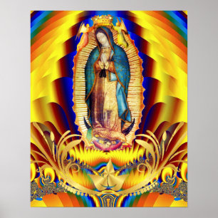 Dam i Guadalupe Mexico Virgin Mary Poster