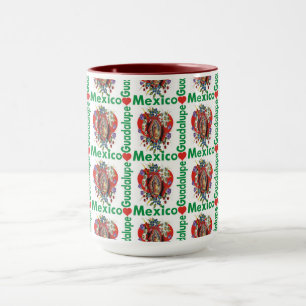 Dam i Guadalupe Mexikanska Aztec Virgin Mary Mugg