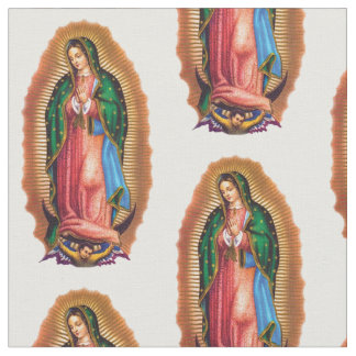Dam i Guadalupe Mexikanska Jungfru Mary Saint Tyg