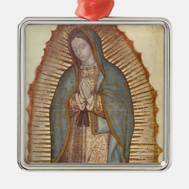 Dam i Guadalupe (Nuestra Señora) (Virgen) Julgransprydnad Metall (Framsidan)