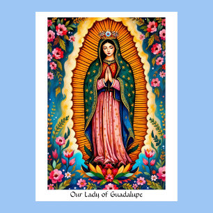 Dam i Guadalupe Patron Saint i Mexiko Poster