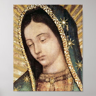 Dam i Guadalupe Porträtt Poster