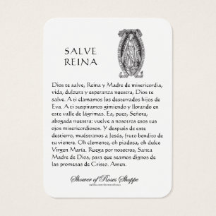 Dam i Guadalupe Prayer Heliga Card Visitkort
