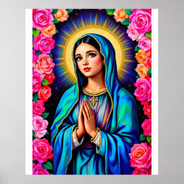 Dam i Guadalupe Praying Virgin Mary Large Poster