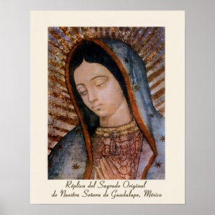 Dam i Guadalupe Replikbust Poster