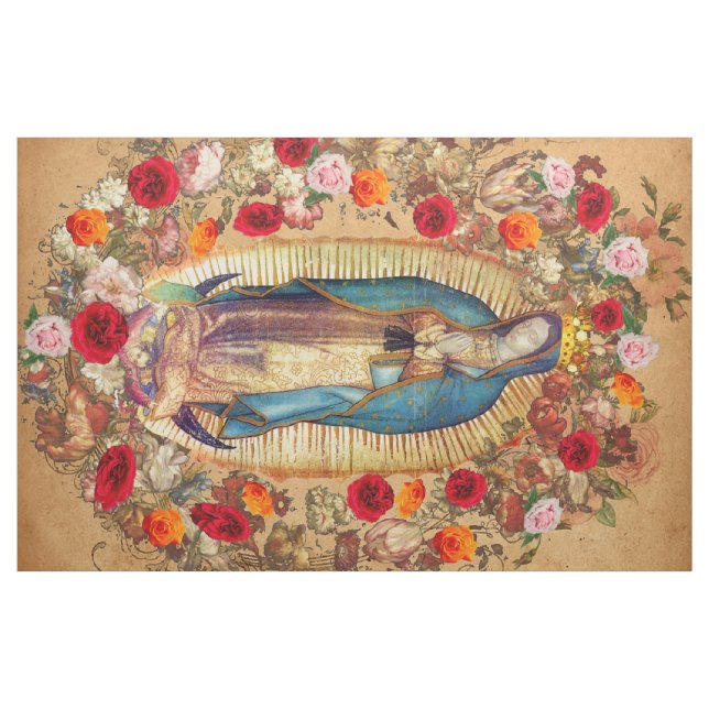 Dam i Guadalupe Ro 206 Fabric Tyg (Fat Quarter)