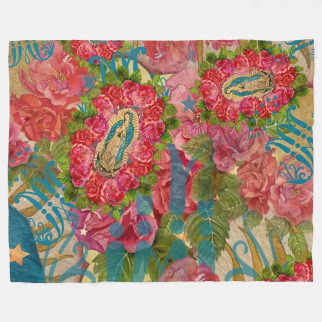 Dam i Guadalupe & Ro Fleece Blanket (Framsidan (Horisontell))