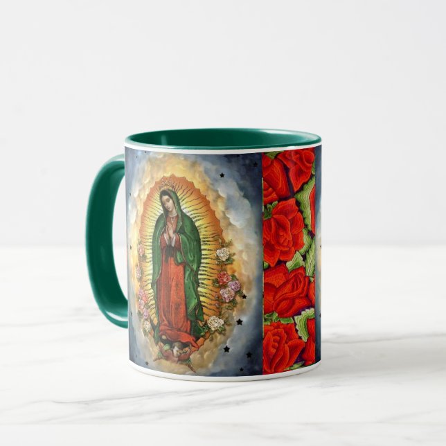Dam i Guadalupe Ro Gift Coffee Kopp Mugg (Framsida vänster)