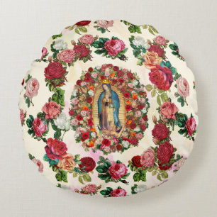 Dam i Guadalupe Ro Potpourri Rund Kudde