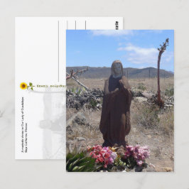 Dam i Guadalupe Roadside Shrine - vykort