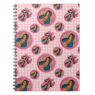 Dam i Guadalupe Rosa ros Anteckningsbok