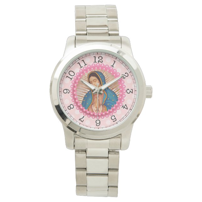 Dam i Guadalupe Rosa ros Armbandsur (Framsida)