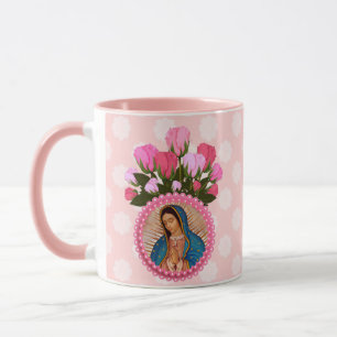 Dam i Guadalupe Rosa ros Mugg