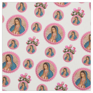 Dam i Guadalupe Rosa ros Tyg