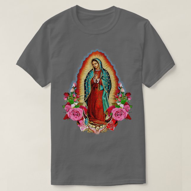 Dam i Guadalupe Saint Virgin Mary T Shirt (Design framsida)