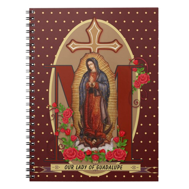 Dam i Guadalupe Santa Maria Spanska Junggin Anteckningsbok (Framsidan)