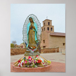 Dam i Guadalupe Shrine, Santa Fe, New mexico Poster