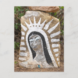 Dam i Guadalupe Sten Painting, Albuquerque Vykort