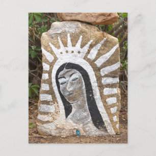 Dam i Guadalupe Sten Painting, Albuquerque Vykort