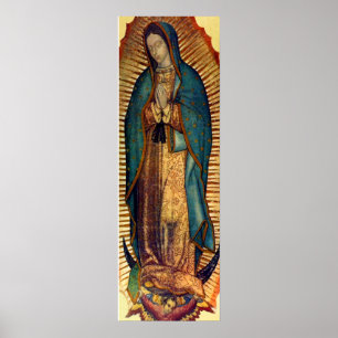 Dam i Guadalupe Tilma Image 12x36 Virgen Poster