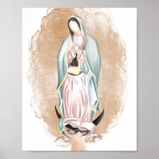 Dam i Guadalupe-utskriften Poster