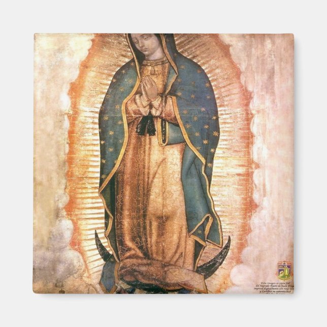 Dam i Guadalupe-Vintagen Magnet (Framsidan)