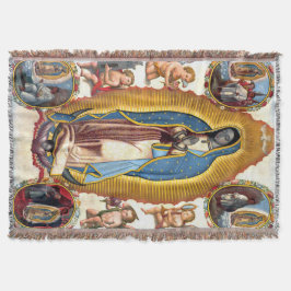 Dam i Guadalupe Virgin Apparitions Blanket Filt