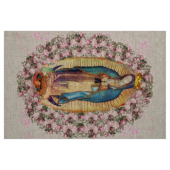 Dam i Guadalupe Virgin Mary 203 Tyg (Fat Quarter)
