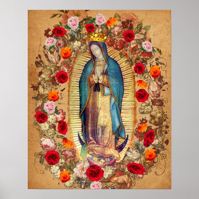 Dam i Guadalupe Virgin Mary Catholique Mexiko Poster (Framsidan)