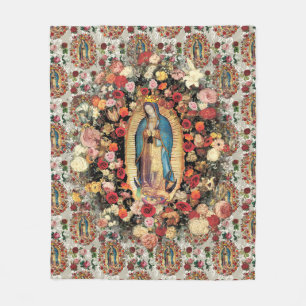 Dam i Guadalupe Virgin Mary Catholique Saint Fleecefilt