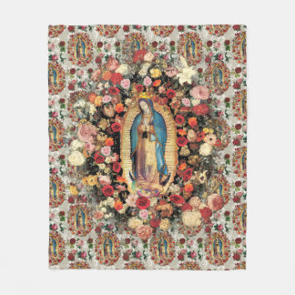 Dam i Guadalupe Virgin Mary Catholique Saint Fleecefilt