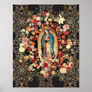 Dam i Guadalupe Virgin Mary Colorful Poster