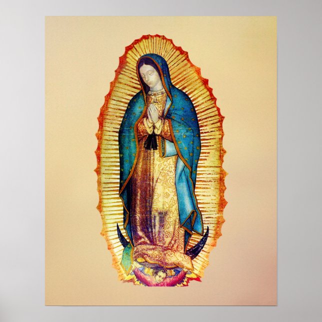 Dam i Guadalupe Virgin Mary Poster (Framsidan)