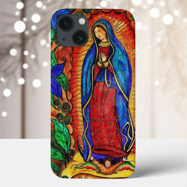 Dam i Guadalupe Virgin Mary Vibrant Färg (Skapare uppladdad)