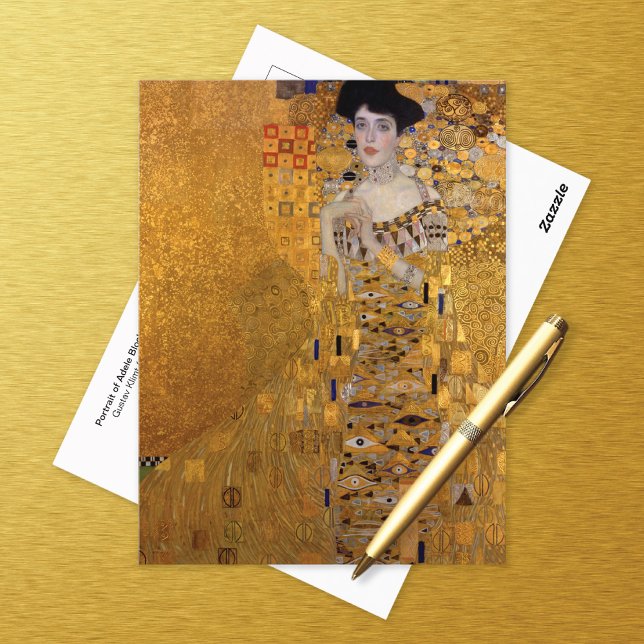 Dam i Guld Adele Gustav Klimt Vykort (Skapare uppladdad)