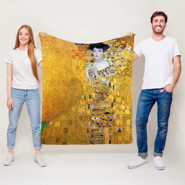 Dam i Guld, Gustav Klimt Fleecefilt (På plats)