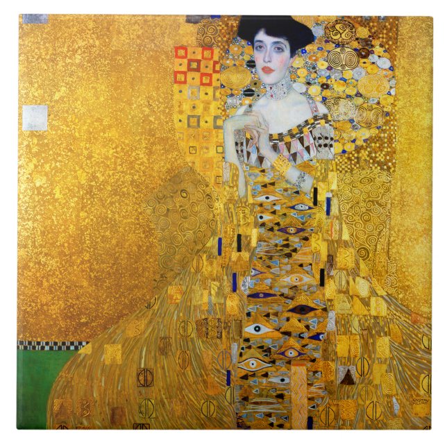 Dam i Guld, Gustav Klimt Kakelplatta (Framsidan)