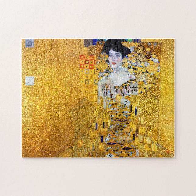 Dam i Guld, Gustav Klimt Pussel (Horisontell)