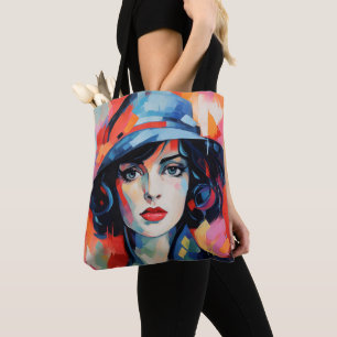 Dam i Hat Fauvism Tygkasse