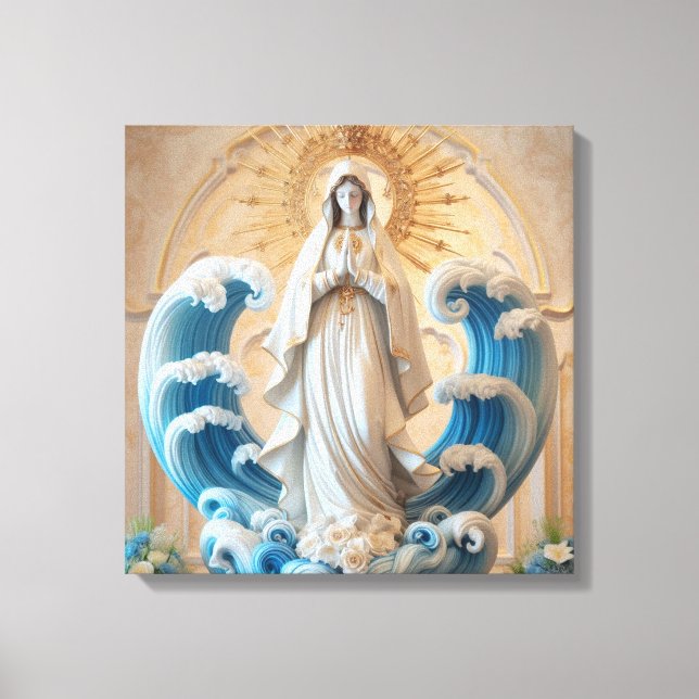 Dam i havet 4 canvastryck (Framsida)