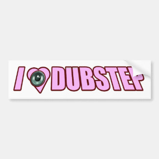 Dam I Heart Love Dubstep dam Bildekal