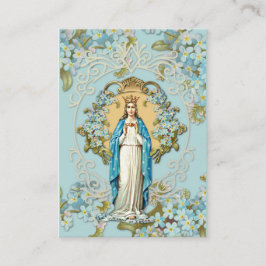Dam i Knock Virgin Mary Prayer Blommigt Tilläggskort