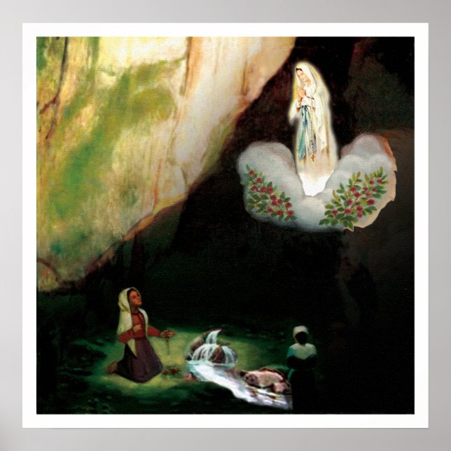 Dam i Lourde poster (Framsidan)